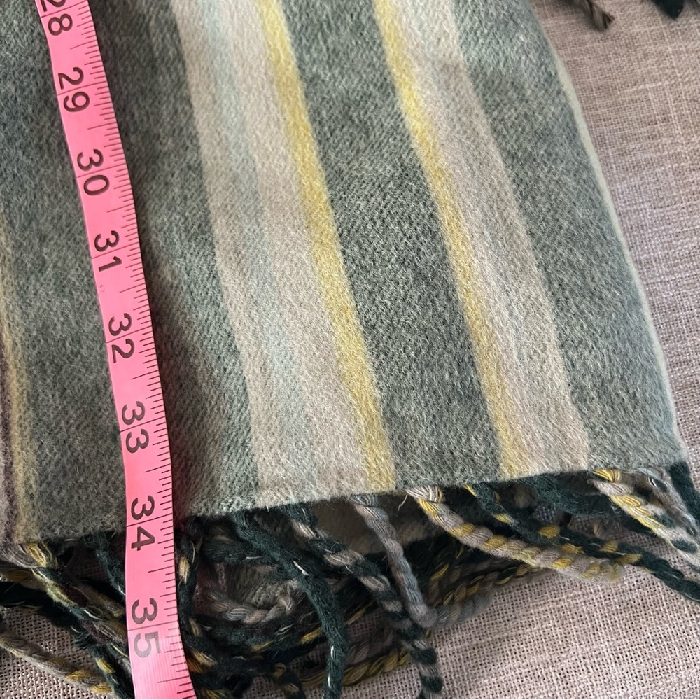 Jonathan Simkhai Striped Poncho in Green and Cream - Picture 12 of 13